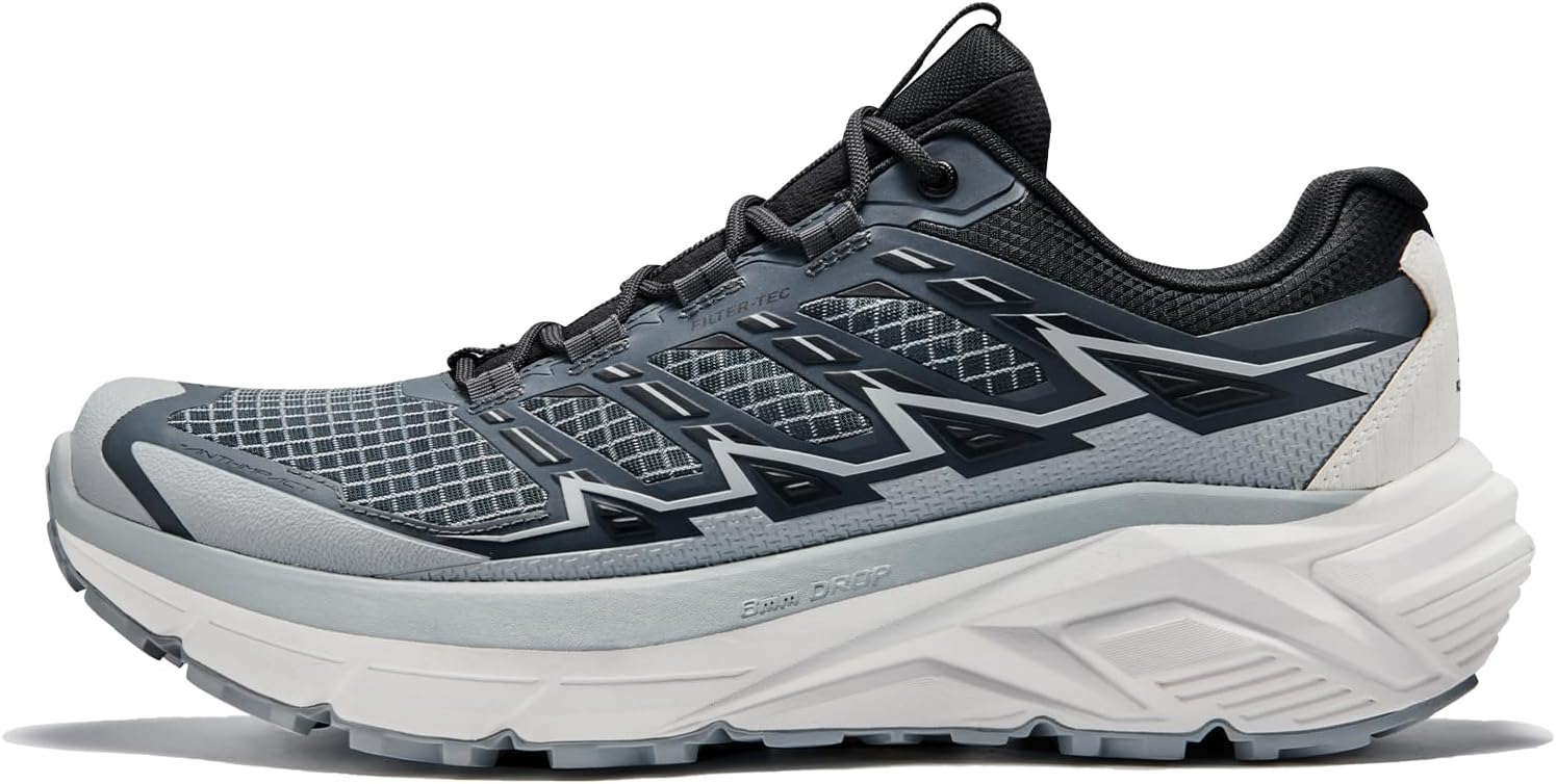 

Мужские кроссовки KAILAS Expedition MAX FLT с амортизацией, водонепроницаемые для трейлового бега, походов, противоскользящие, для альпинизма, белый/черный