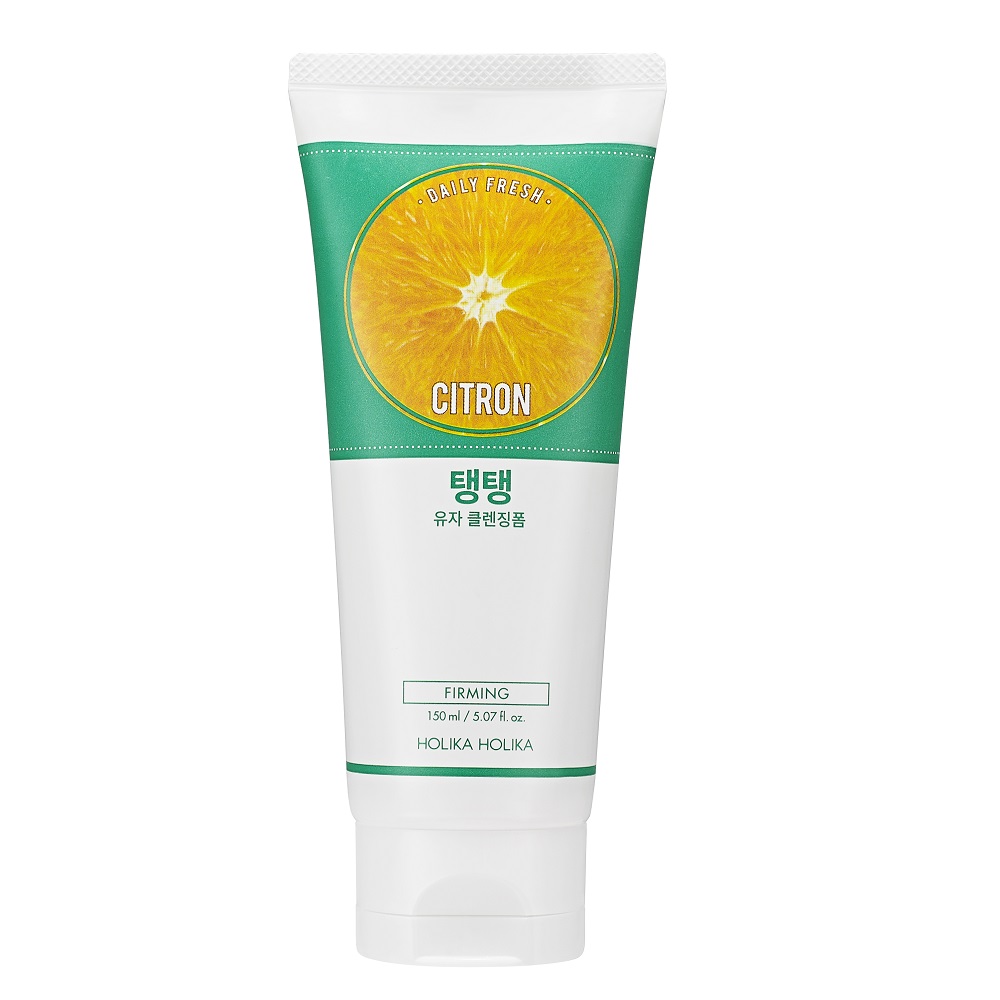 

Очищающая пенка для лица с экстрактом лимона daily fresh citron firming cleansing foam Holika Holika, 150 мл
