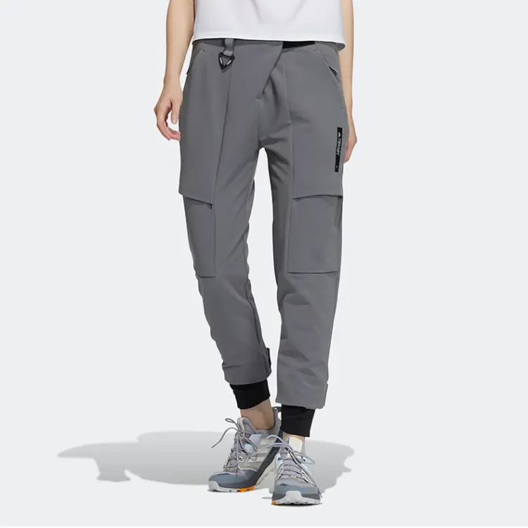 Спортивные штаны женские серые Adidas, серый — фото 3