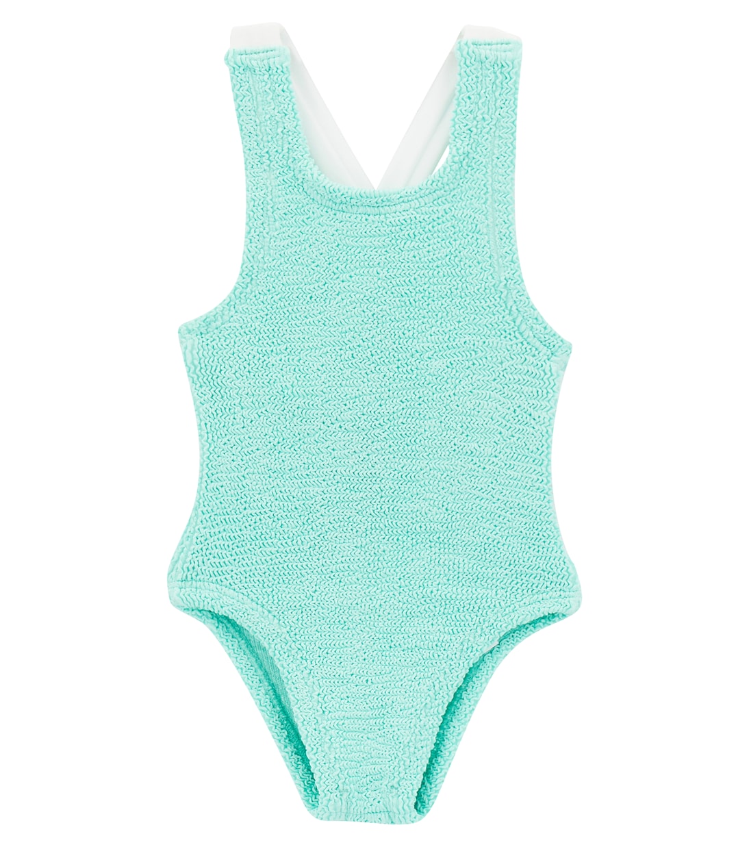

Купальник Lara с бантом и рюшами Hunza G Kids, Metallic Mint
