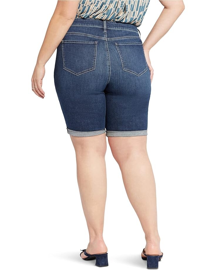

Шорты NYDJ Plus Size Briella Shorts Roll Cuff in Dimension, цвет Dimension