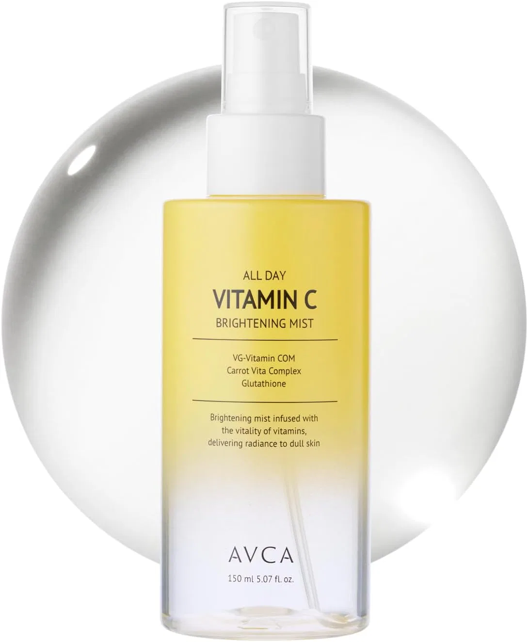 Увлажняющий спрей для лица AVCA All Day Brightening Vitamin C Tone Up Mist, 150 мл