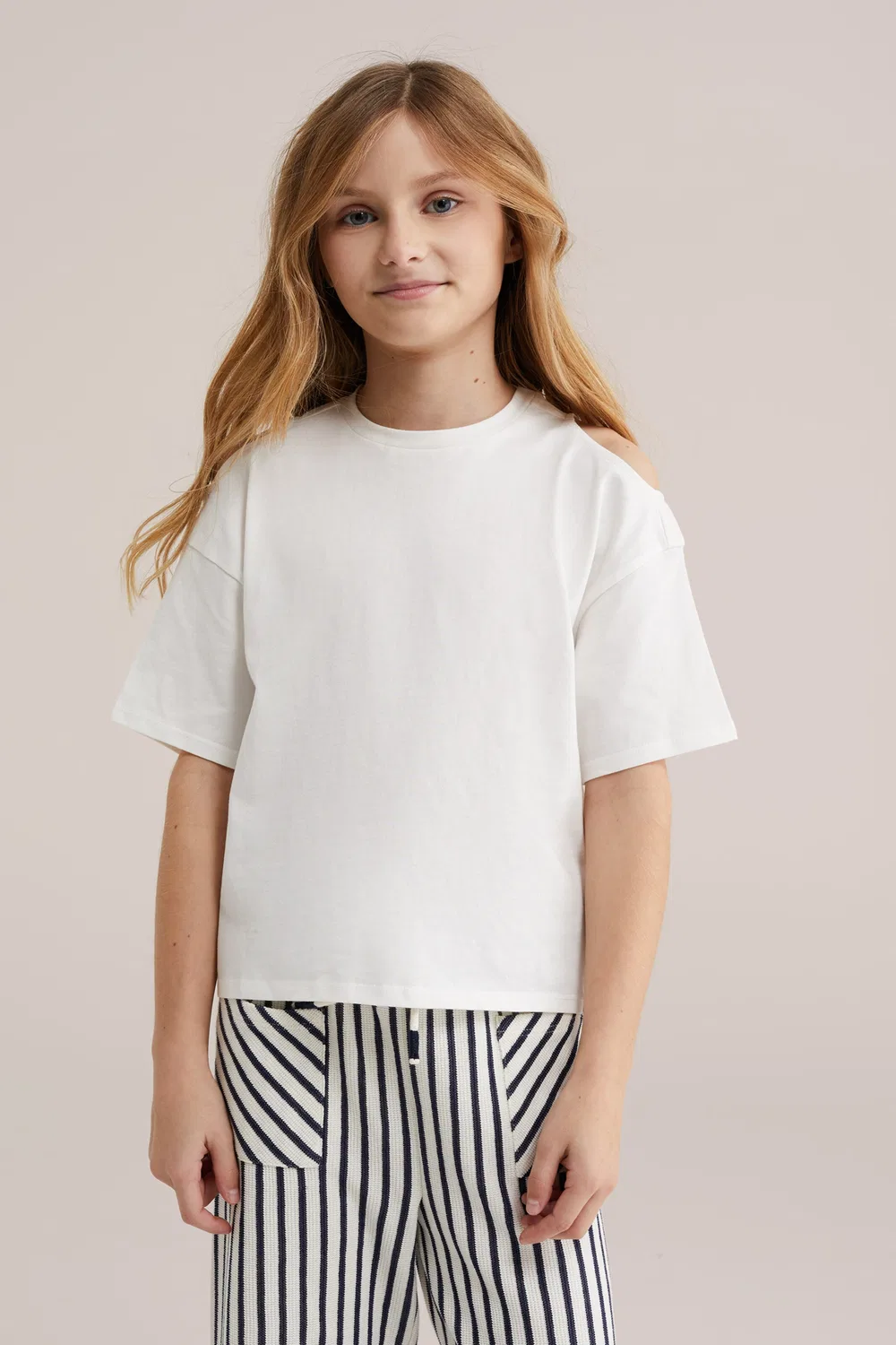 Футболка We Fashion, Off White — фото 3