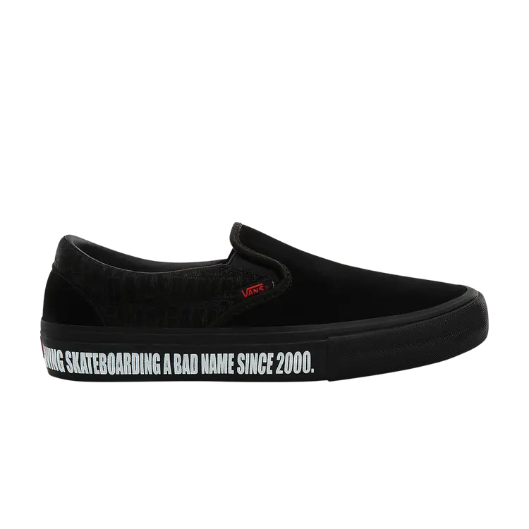 

Кроссовки Vans Baker Skateboards x Slip-On Pro, черный