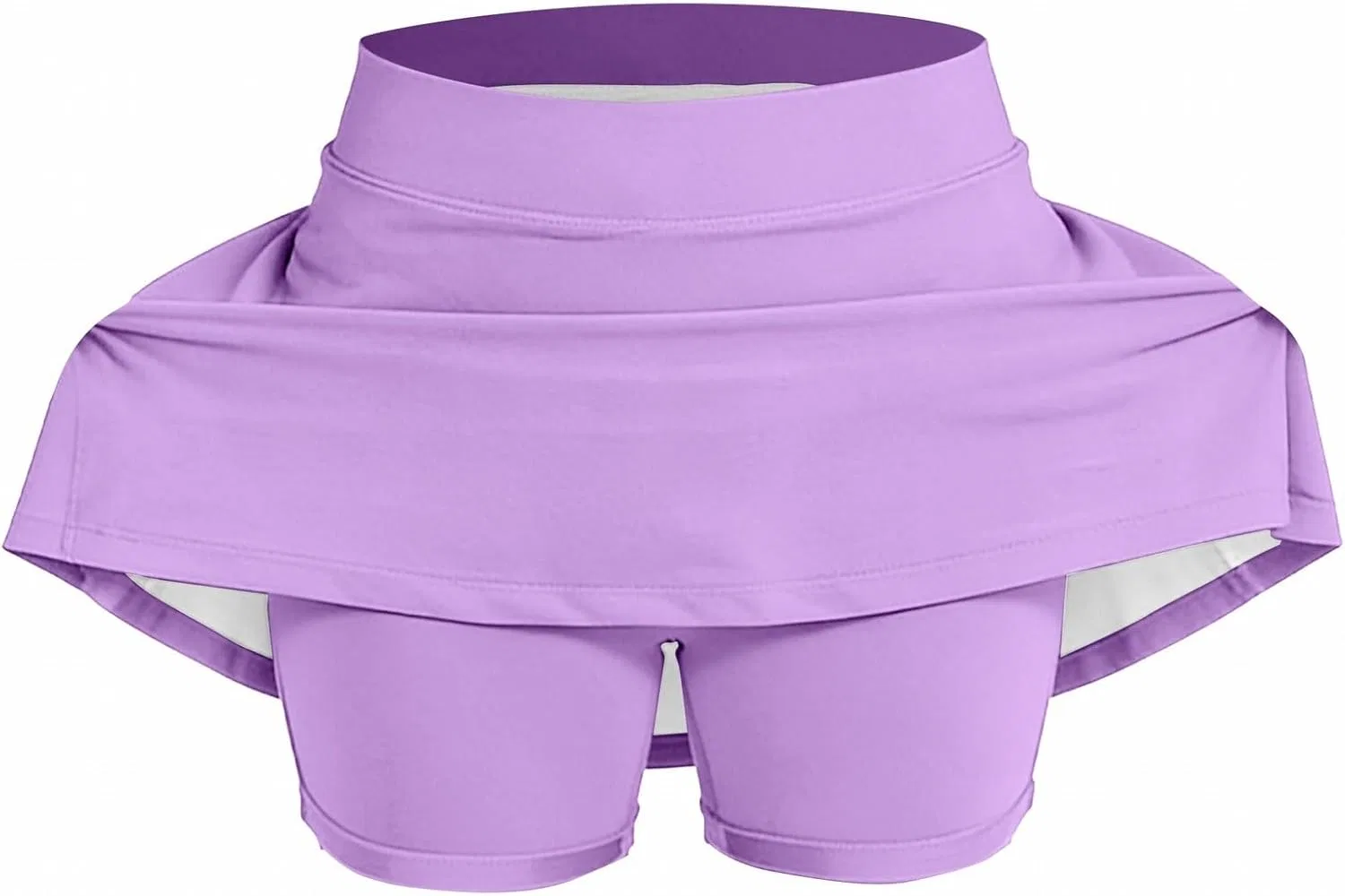 Юбка-шорты для девочек Athletic Skort с воланами AIMAOMI, 1-purple — фото 3