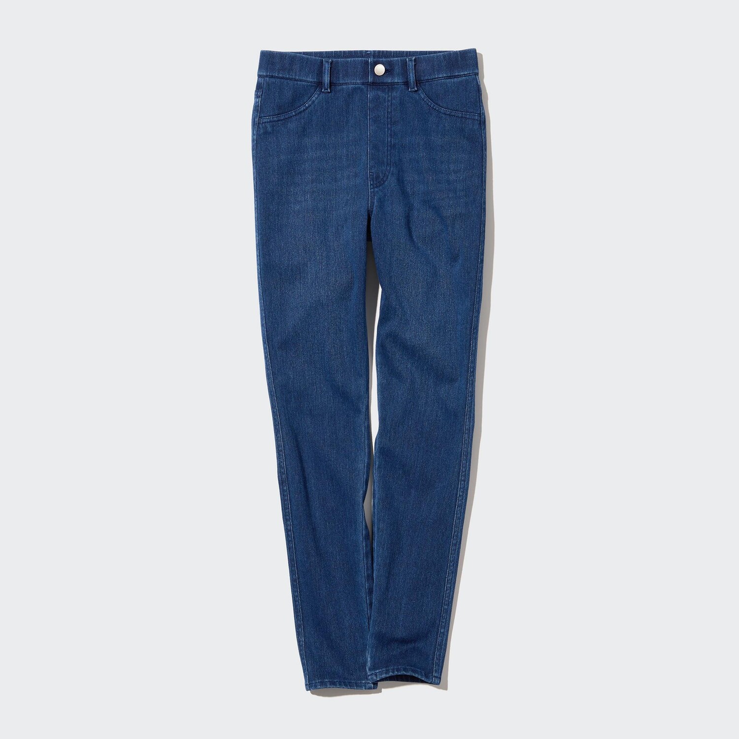 

Леггинсы UNIQLO Heattech Ultra Stretch джинсовые с высокой посадкой, синий