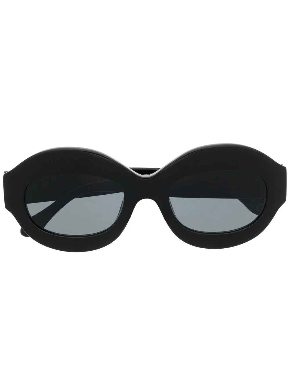 

Солнцезащитные очки в круглой оправе Marni Eyewear, черный