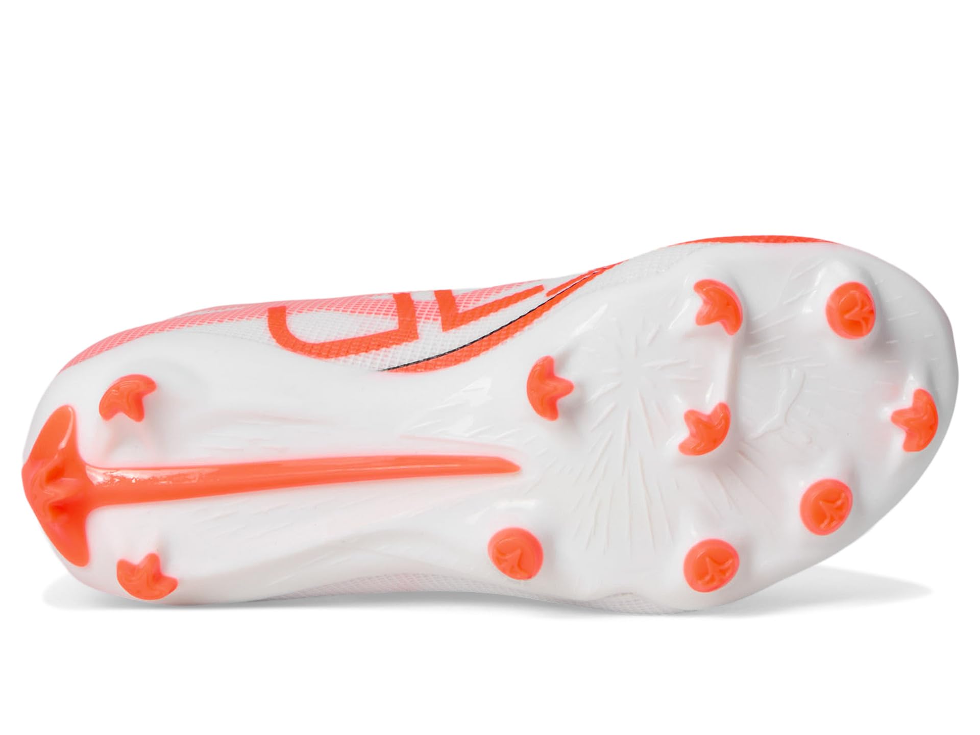 Кроссовки PUMA Kids Ultra 5 Pro Firm Ground/Artificial Ground, PUMA White/PUMA Black/Glowing Red — фото 3