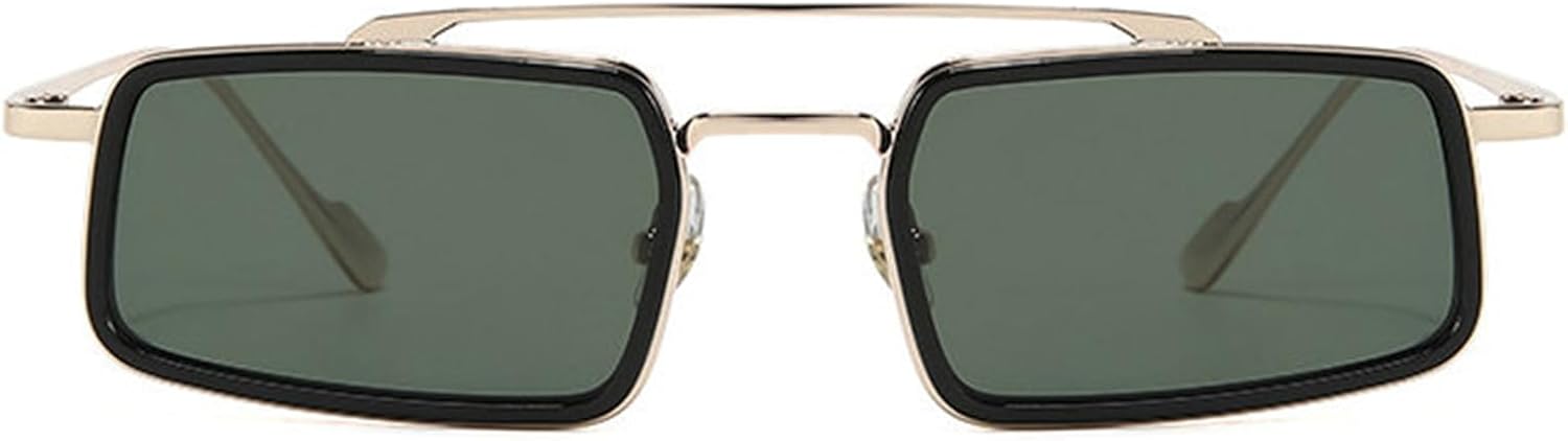 

Солнцезащитные очки Helena прямоугольной формы для женщин, винтажные, с узкой металлической оправой, модные квадратные солнцезащитные очки для мужчин, классические очки для вождения, C3