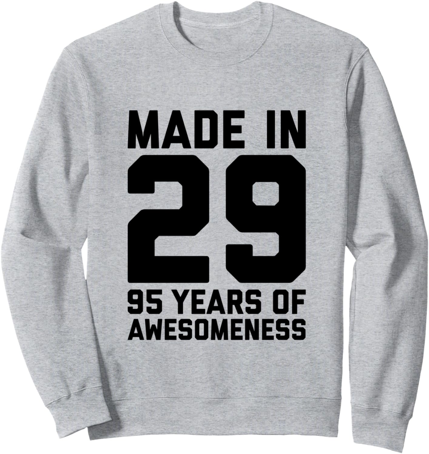 

Толстовка к 95-летию, подарок на 95-летие для мужчин и женщин, толстовка для дедушки Birthday 95Th Gift Grandad Grandma Happy Designs, серый