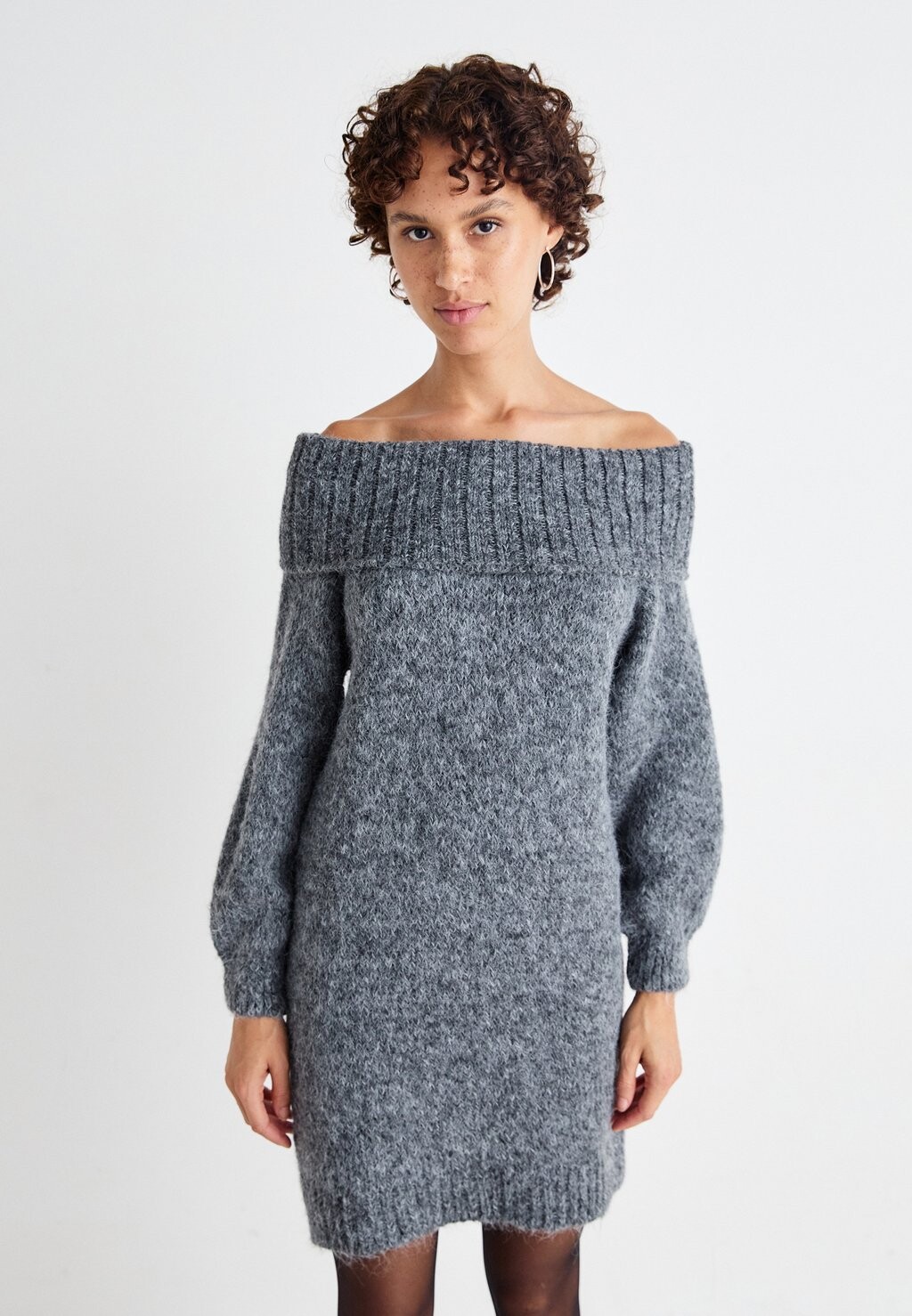 

Платье-джемпер ONLMARIE OFF SHOULDER DRESS ONLY, серый