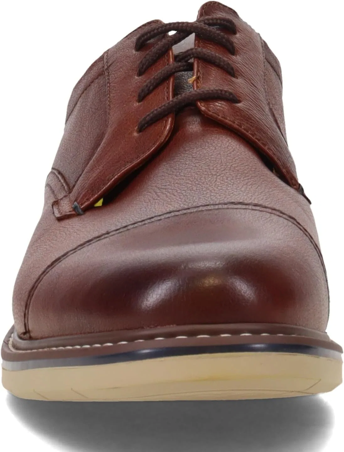Мужские оксфорды Florsheim Norwalk с мыском, Cognac Milled Leather — фото 3