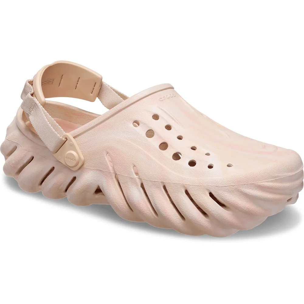 

Crocs Echo Marbled clogs, бежевый