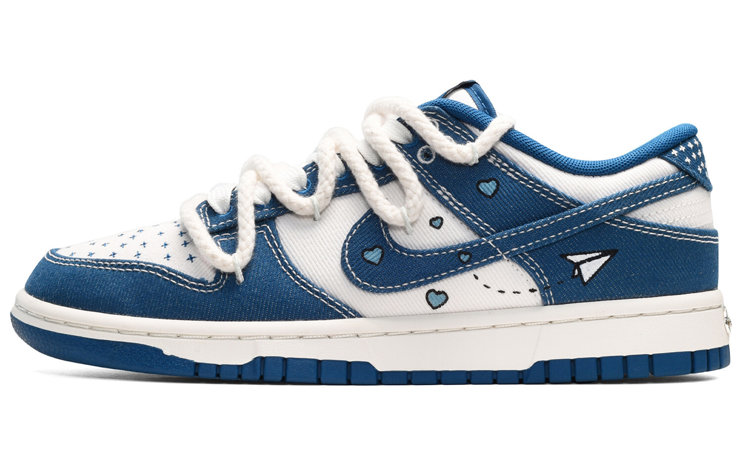 

Кроссовки Nike Dunk Skateboard Shoes Men Low-Top Blue White