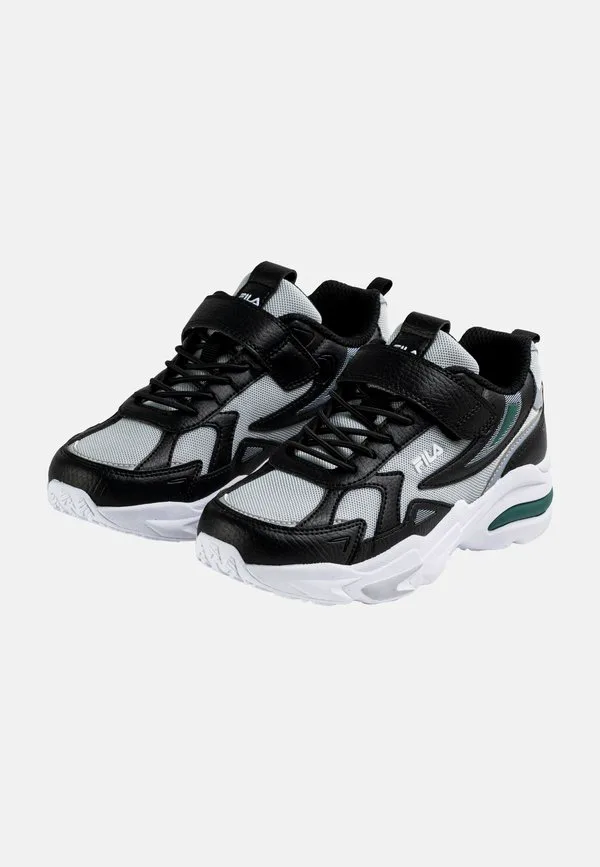 Обувь madrun, кроссовки Fila, Black-Posy Green — фото 2