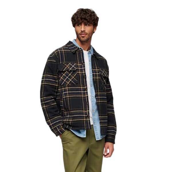 

Рубашка Superdry Surplus Check, синий