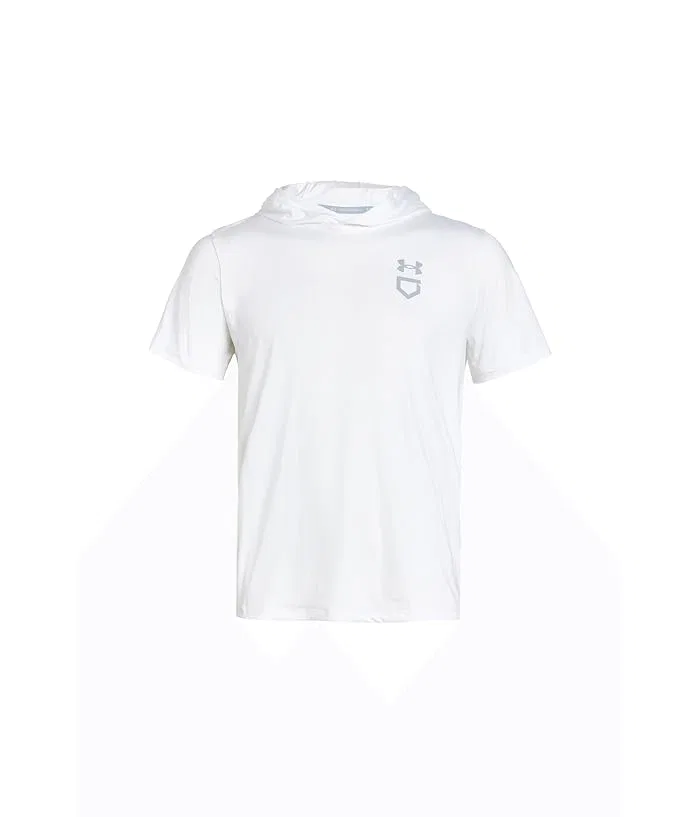 Худи легкое с капюшоном Utility короткий рукав Under Armour Kids, Apollo Orange