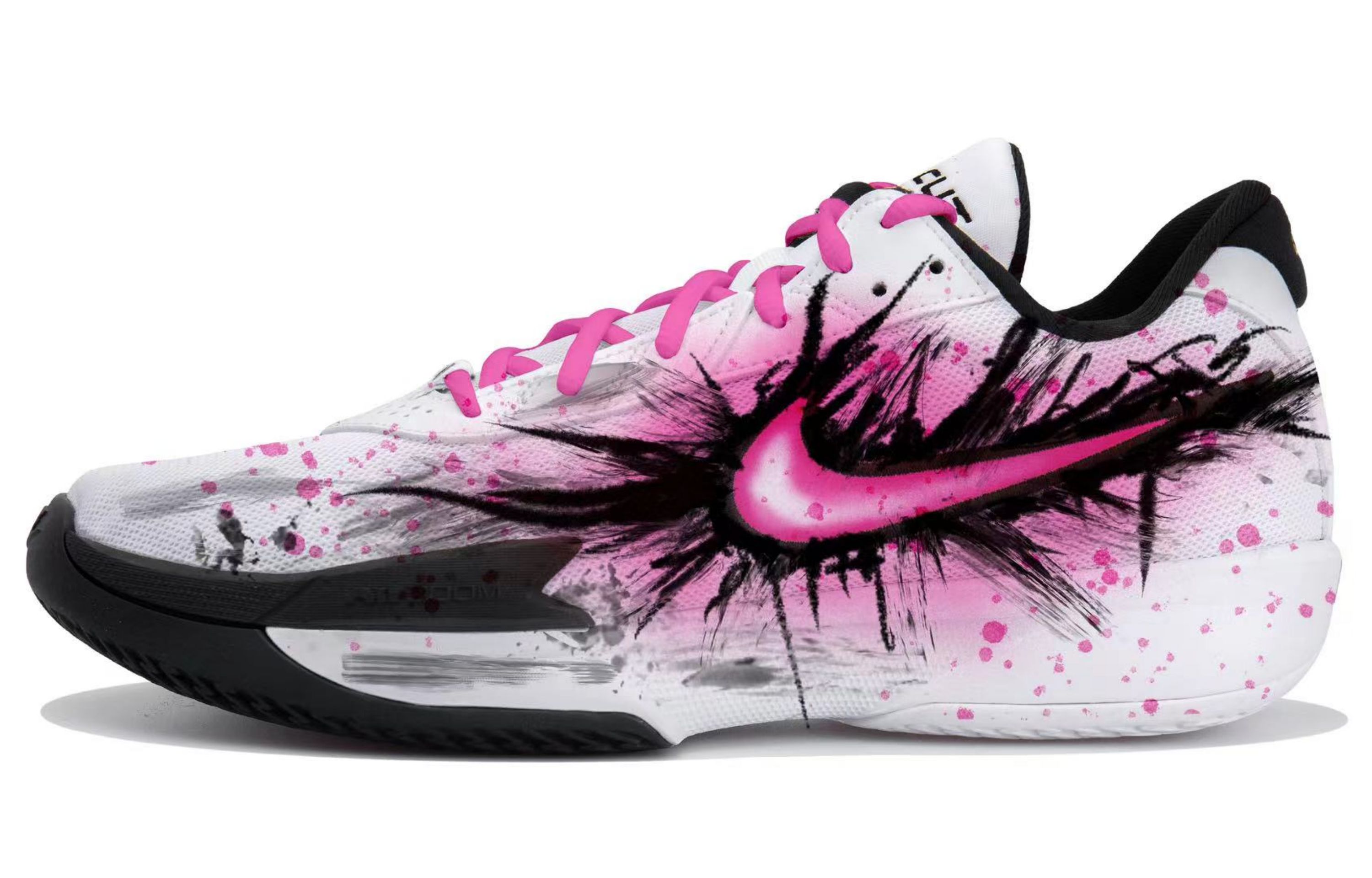 

Air Zoom G.T. Cut Academy нескользящие износостойкие низкие баскетбольные кроссовки унисекс Nike, белый/черный/розовый