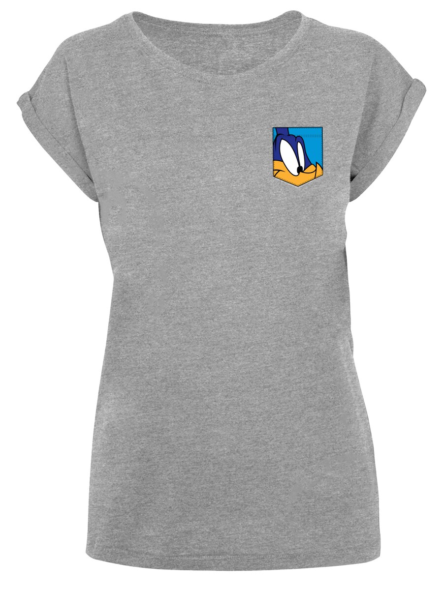 

Рубашка F4NT4STIC Looney Tunes Road Runner Face, серый