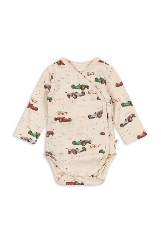 

Боди для малышей BASIC LS NEWBORN BODY GOTS Konges Sløjd, бежевый