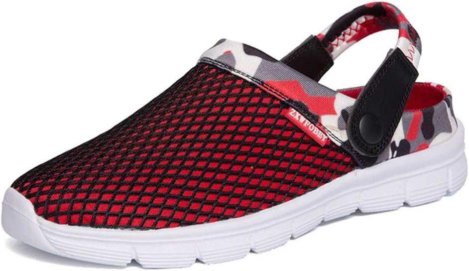 

Мужские и женские мюли ZXWFOBEY, сабо, туфли на липучке, садовая обувь, сетчатые сандалии, меховые тапочки, шлепанцы, летние и зимние теплые тапочки, красный
