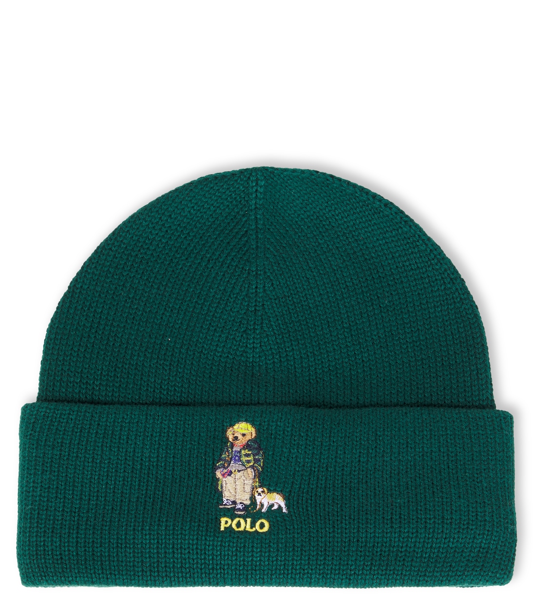 

Хлопковая шапочка Polo Bear Polo Ralph Lauren Kids, Moss Agate