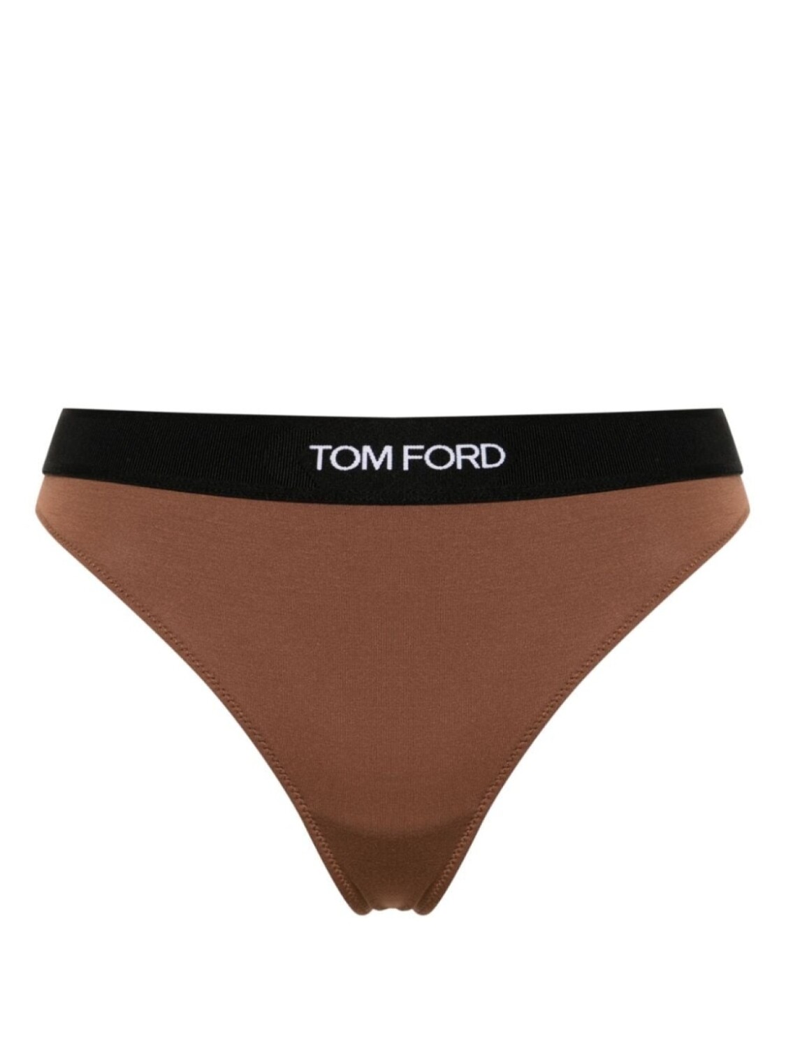 

TOM FORD трусы-стринги с логотипом, коричневый