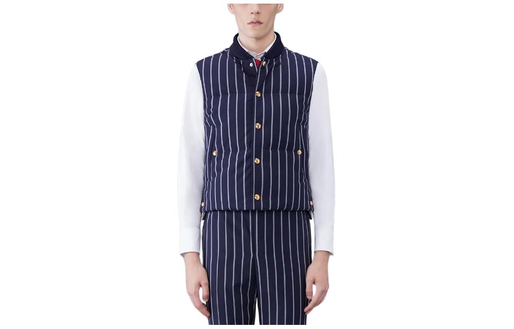 

THOM BROWNE Полосатый жилет, Blue