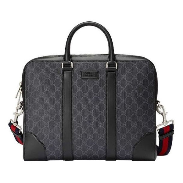 

Сумка gg supreme briefcase 'black' Gucci, черный