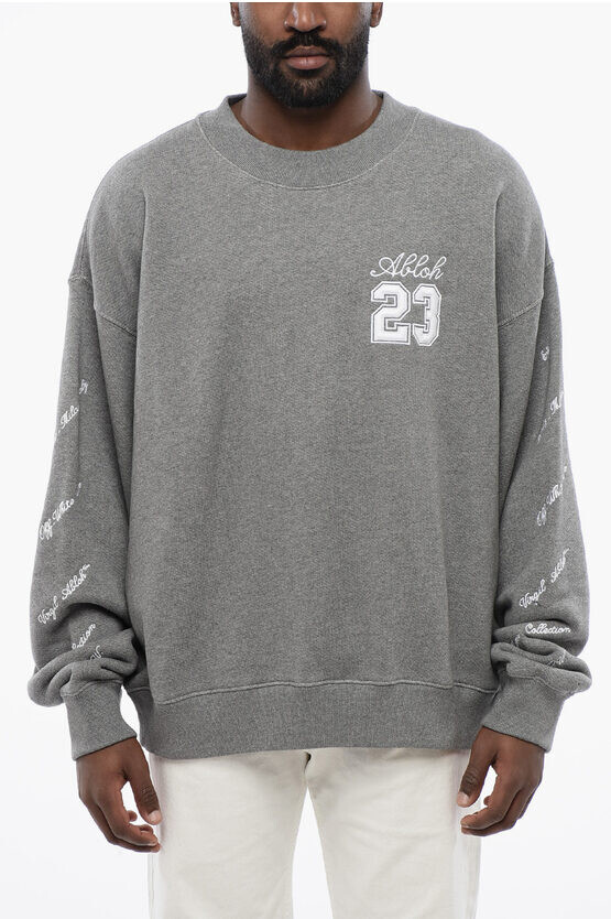 

Свитшот Off-White Solid Color Embroideries, серый