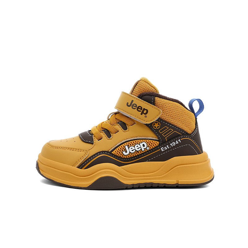 Детские кроссовки Mid top для активного отдыха с противоскользящей и противоударной защитой Jeep, черный and фиолетовый insulated shoes — фото 3