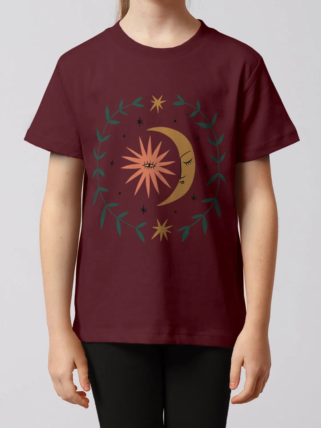 Футболка Love and flex, Wat? Apparel, винно-красный