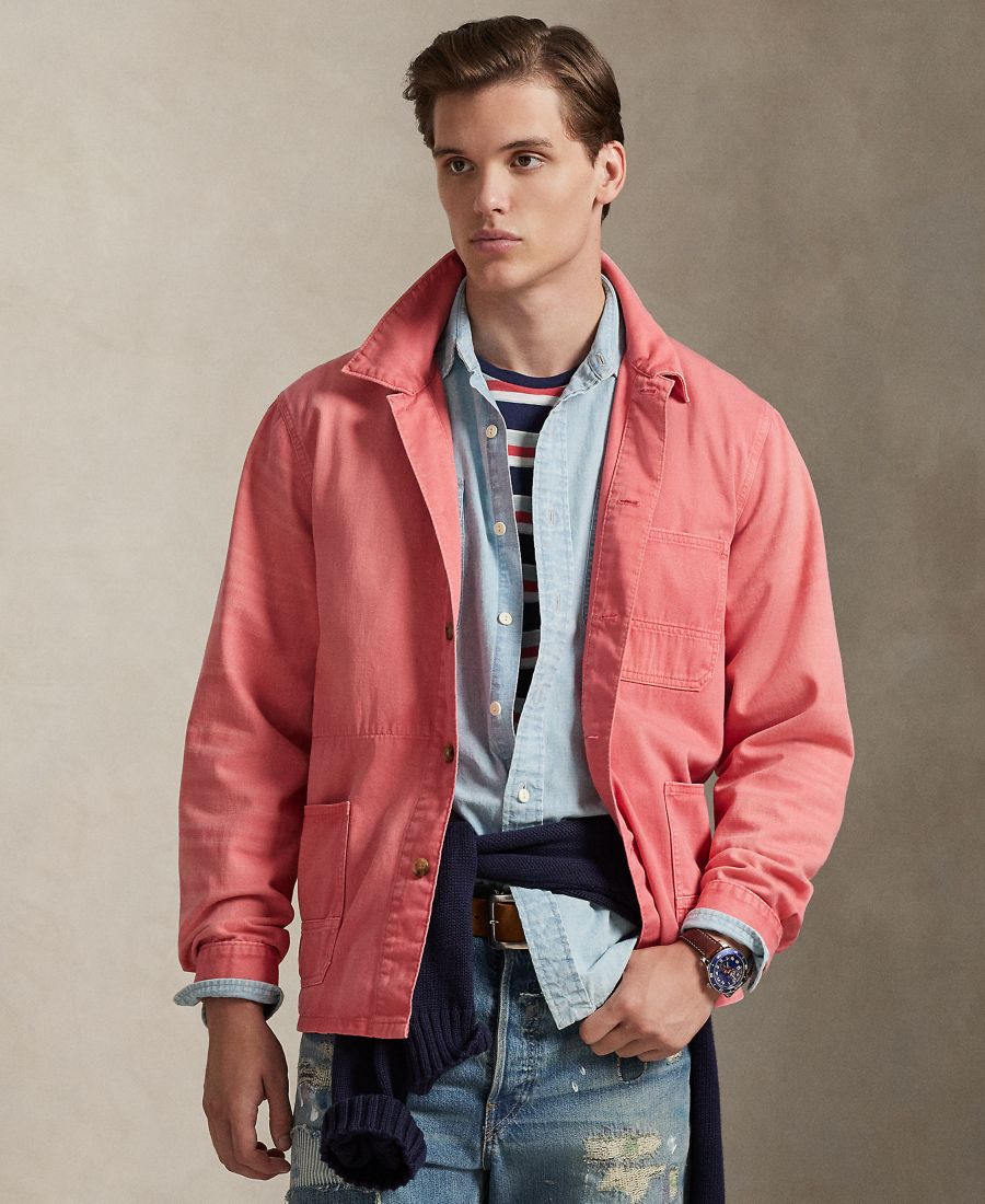 

Мужская рубашка с длинными рукавами Hudson Valley Polo Ralph Lauren, Faded Red