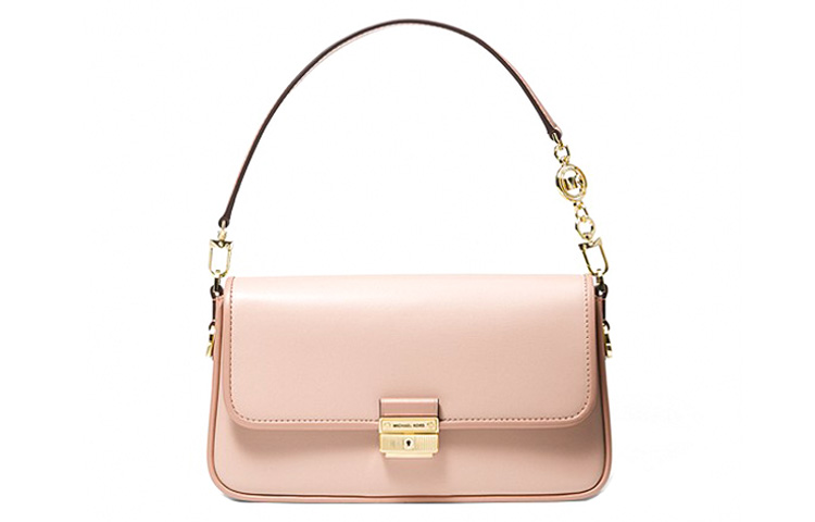

MICHAEL KORS Женская кожаная сумка-мессенджер Bradshaw Trumpets, розовая