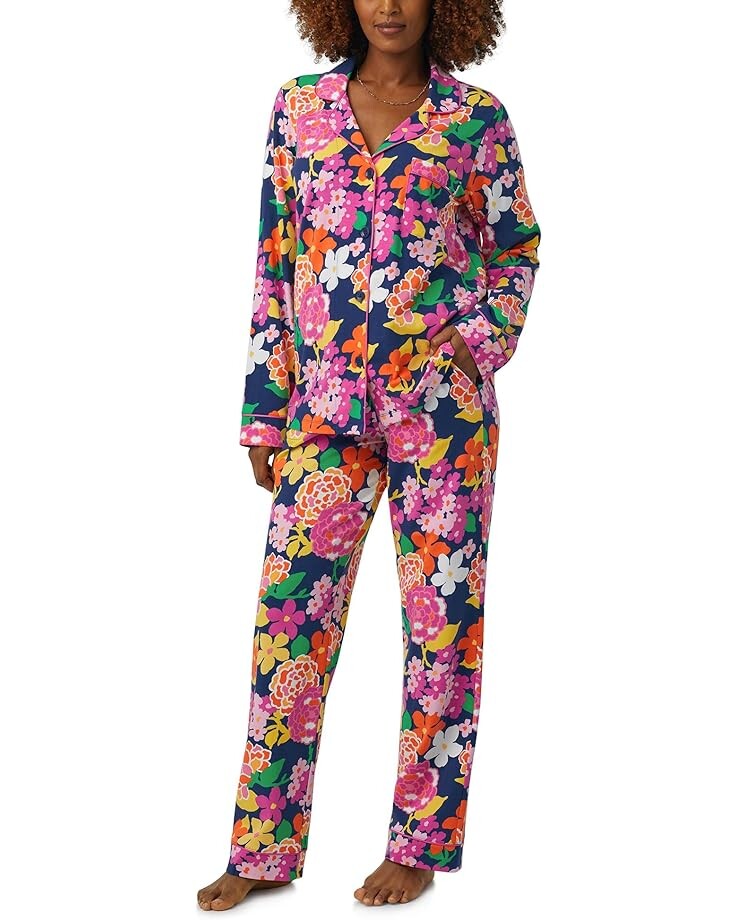 

Пижама Bedhead PJs Trina Turk x Bedhead Long Sleeve Classic, цвет Greenhouse Floral