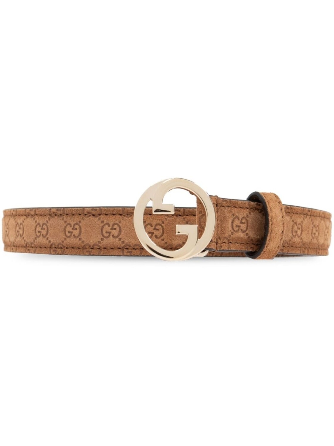 

Блондинистый пояс Gucci, коричневый