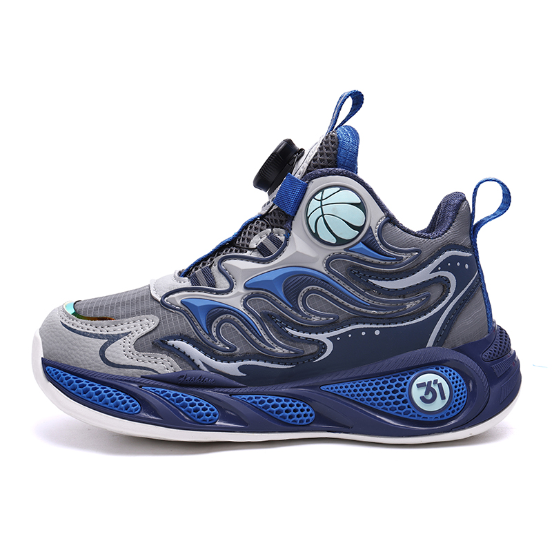 

Детские баскетбольные кроссовки FIRS Kids, серый/синий