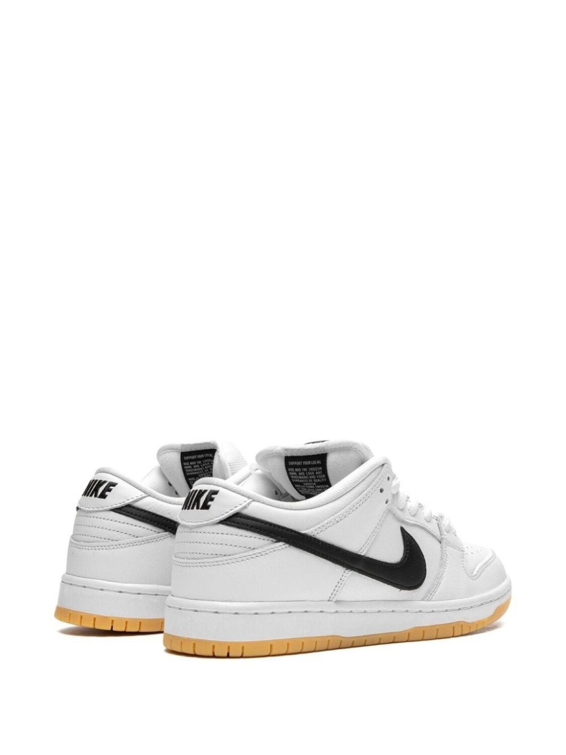 Кроссовки SB Dunk Low White Gum Nike, белый — фото 2