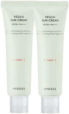 Солнцезащитный крем HYGGEE Vegan Sun Cream SPF50+ PA++++ 35 мл 1+1