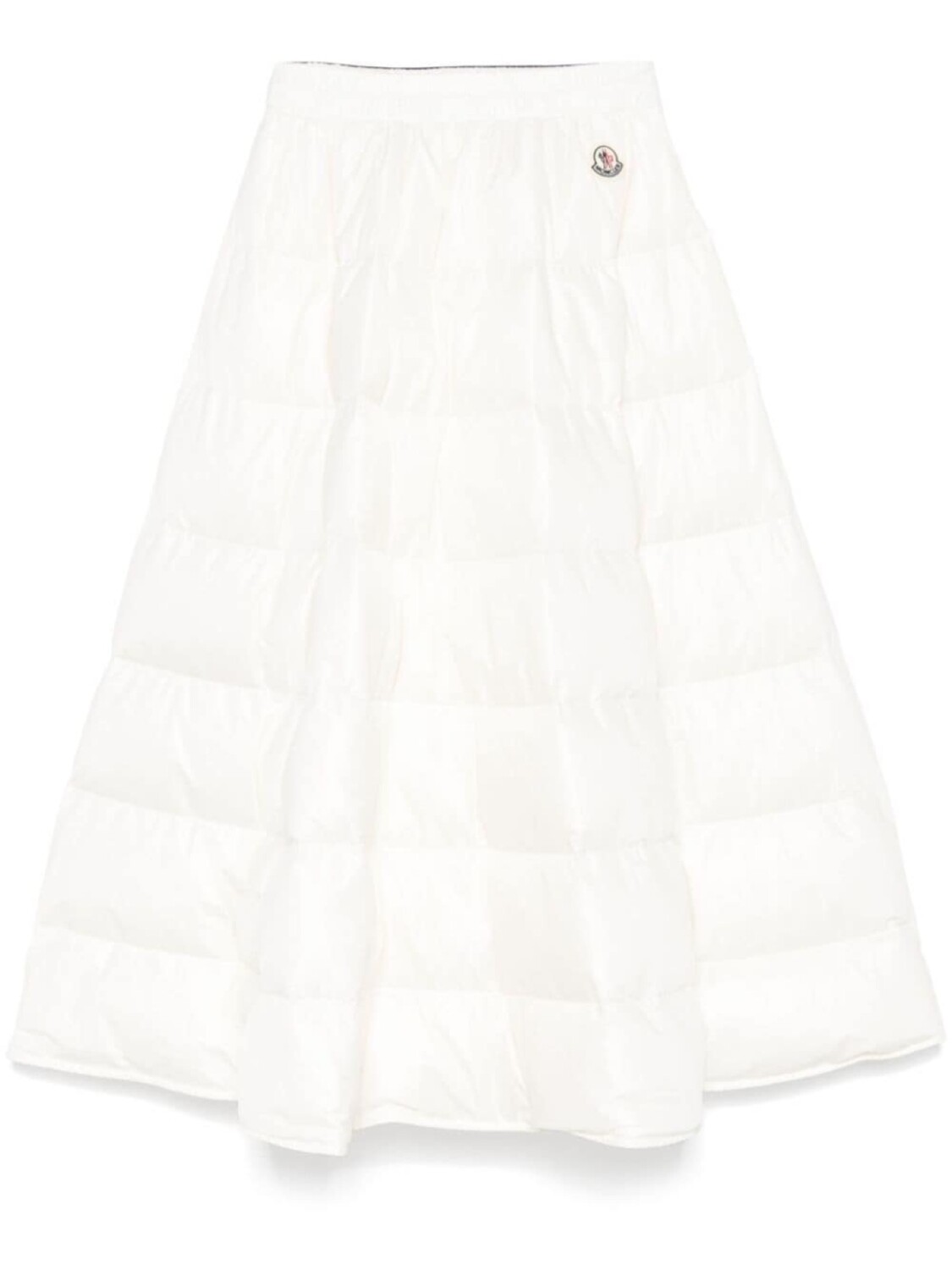 

Moncler дутая юбка миди, белый