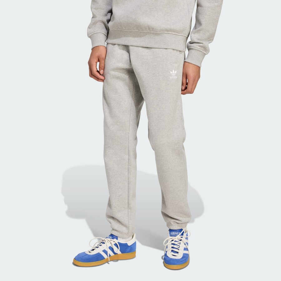 Зауженные брюки ADIDAS ORIGINALS Trefoil Essentials, светло-серый — фото 2
