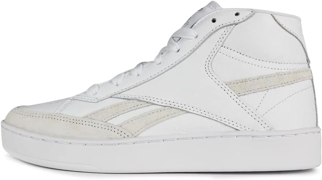 Мужские высокие кроссовки Reebok Club C Frm, White Pure Grey — фото 2