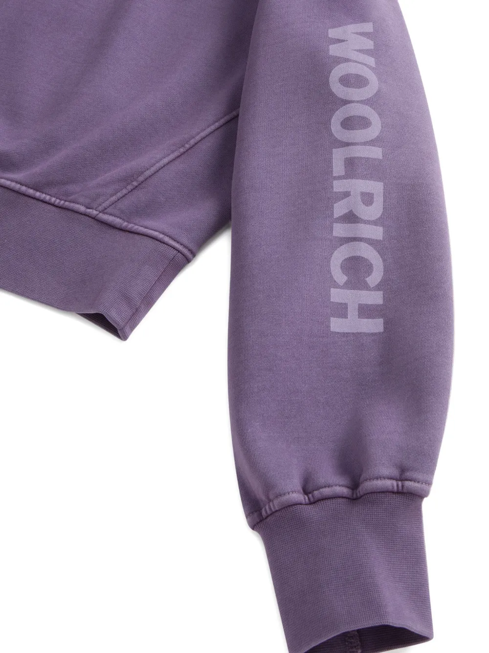 Свитшот с логотипом и круглым вырезом Woolrich Kids, фиолетовый — фото 3