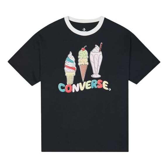 

Футболка printing sports short sleeve black Converse, черный