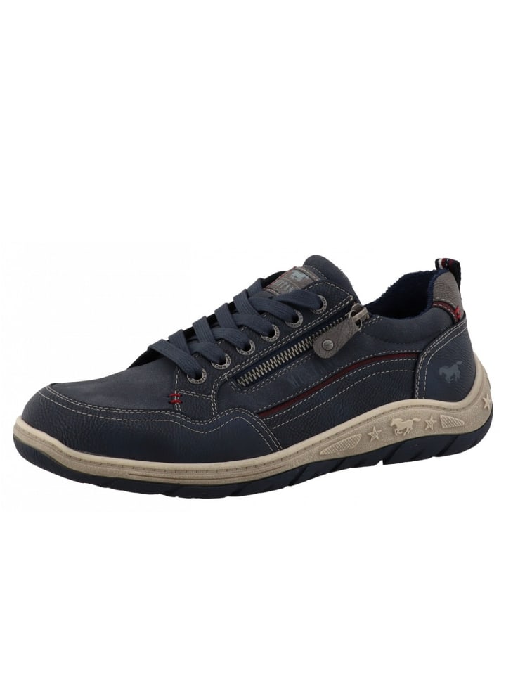

MUSTANG SHOES Спортивные кроссовки на шнуровке синего цвета
