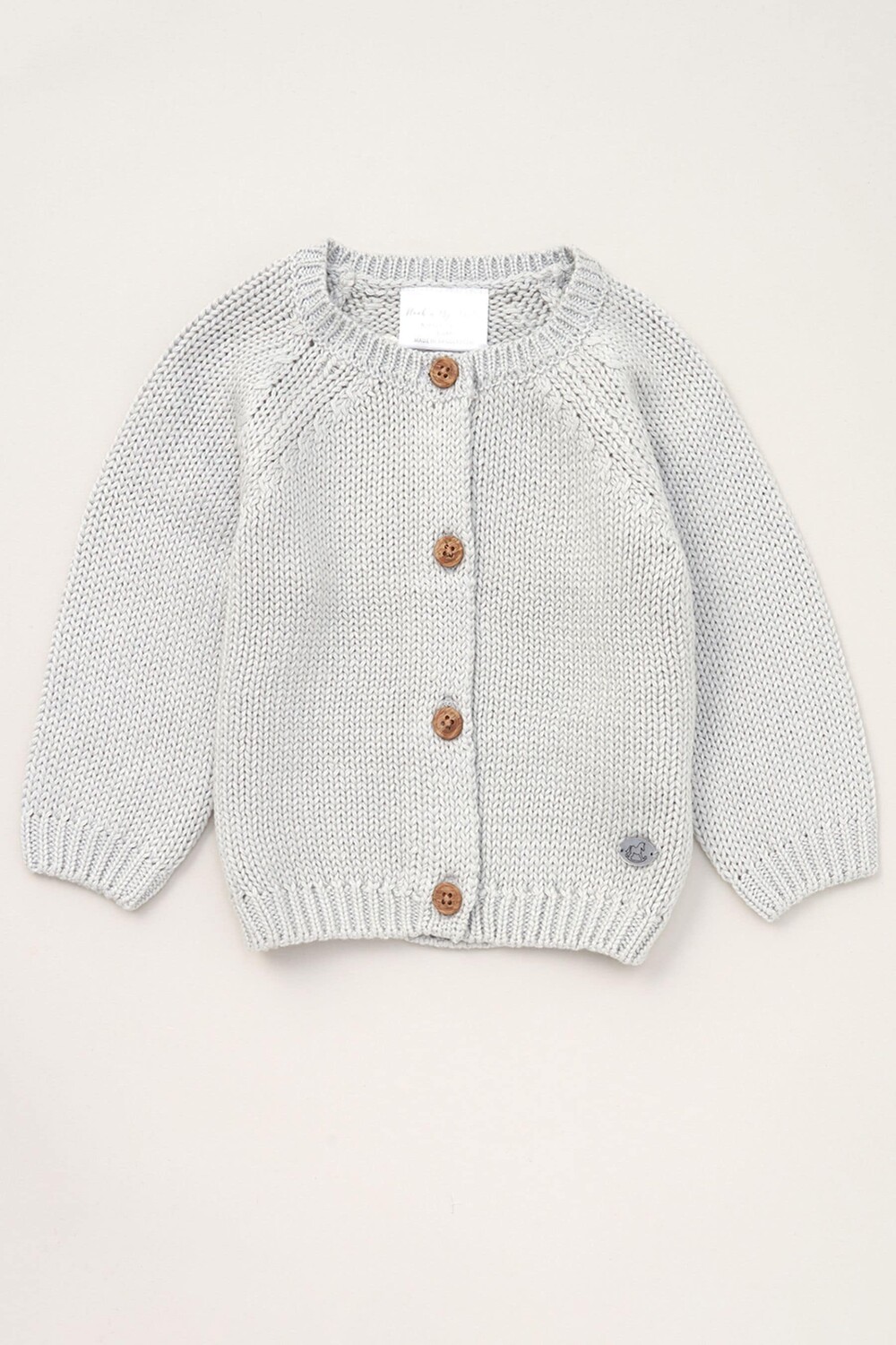 

Кардиган из мягкой хлопковой ткани Rock-A-Bye Baby Boutique, серый