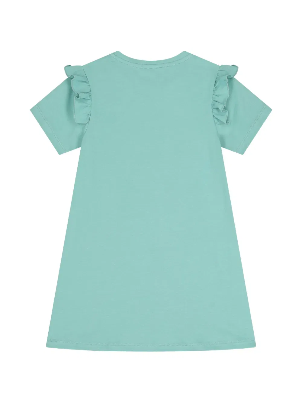 Платье с оборками и графическим принтом Aigner Kids, зеленый — фото 2