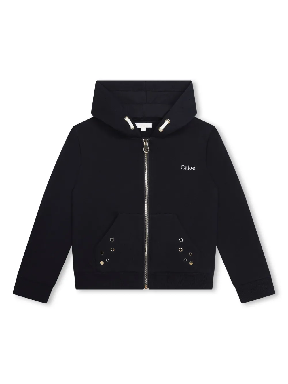 

Худи с люверсами Chloé Kids, синий
