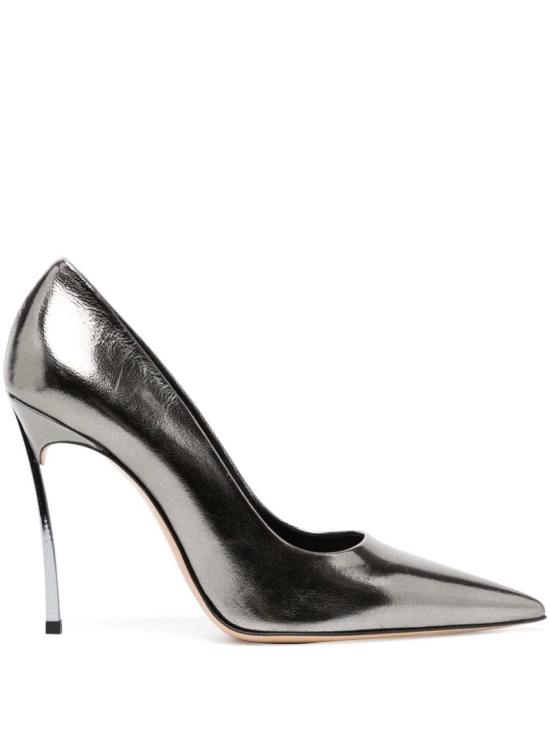 

Casadei туфли Superblade 100 с эффектом металлик, серебристый