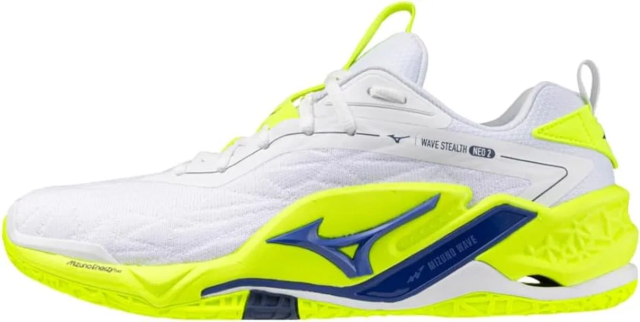 Гандбольные кроссовки Mizuno Wave Stealth Neo 2, технология ENERZY NXT, верх из тисненого трикотажа, волнистая подошва, White